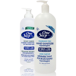 One step instant foaming hand sanitizer